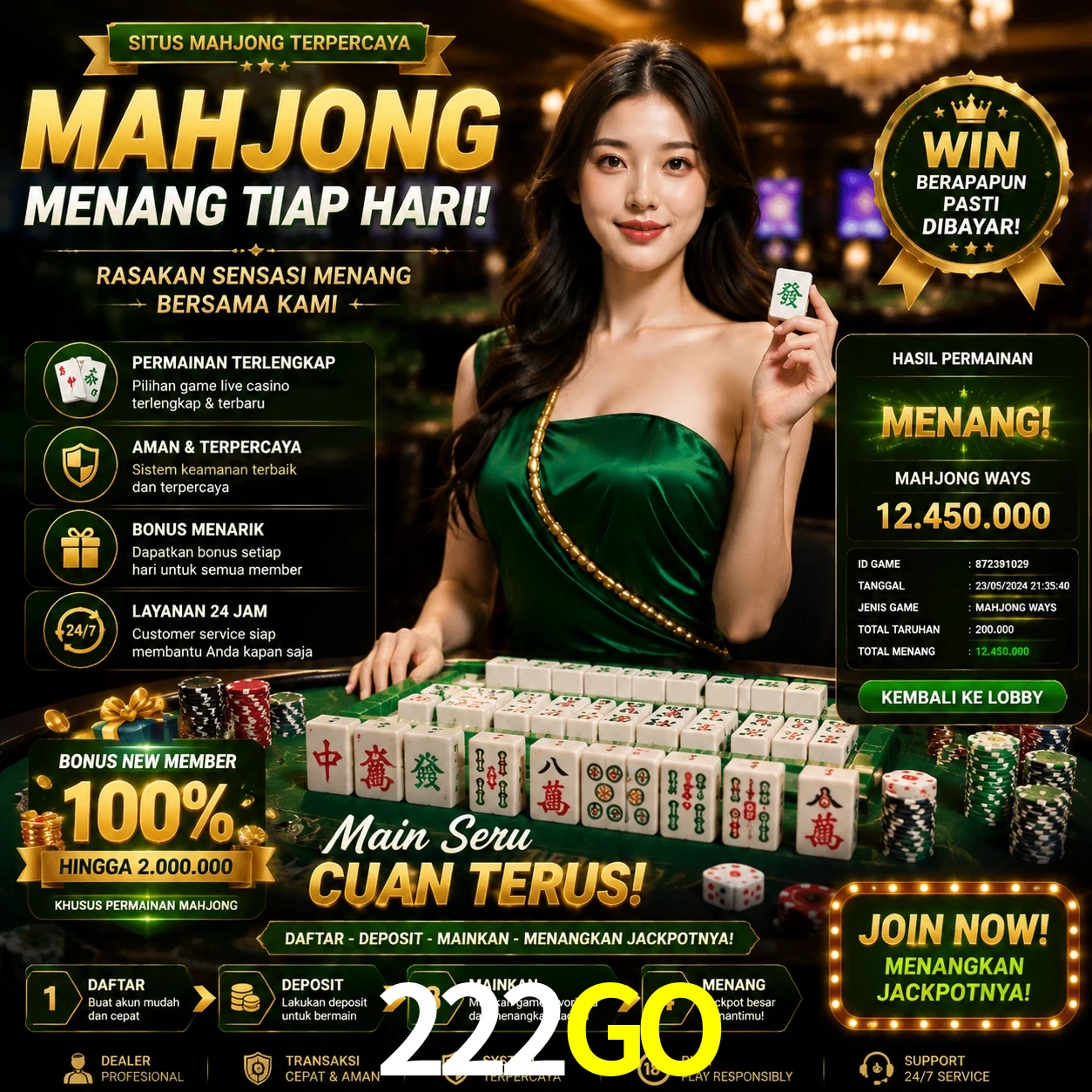 Cashback VIP 222GO - reembolso semanal